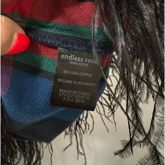 Endless Rose Feather‎ Hem Top M - Picture 5 of 7